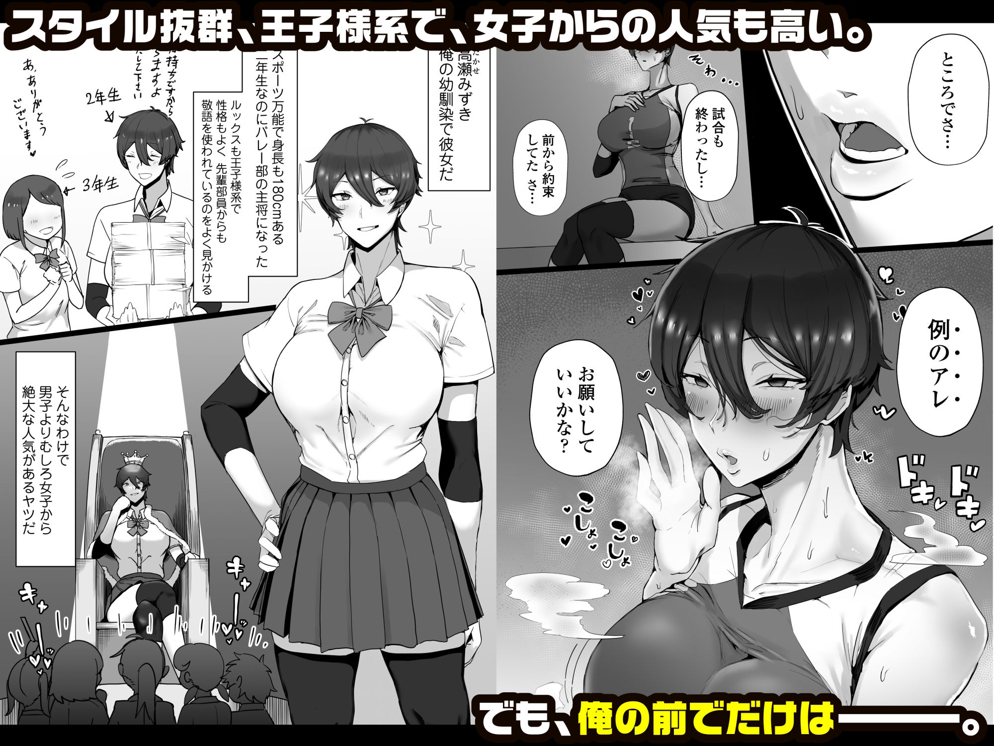 王子様系で女子からモテモテだけど実はマゾメス猫な幼馴染とじっとりえっちする本｜T-マン