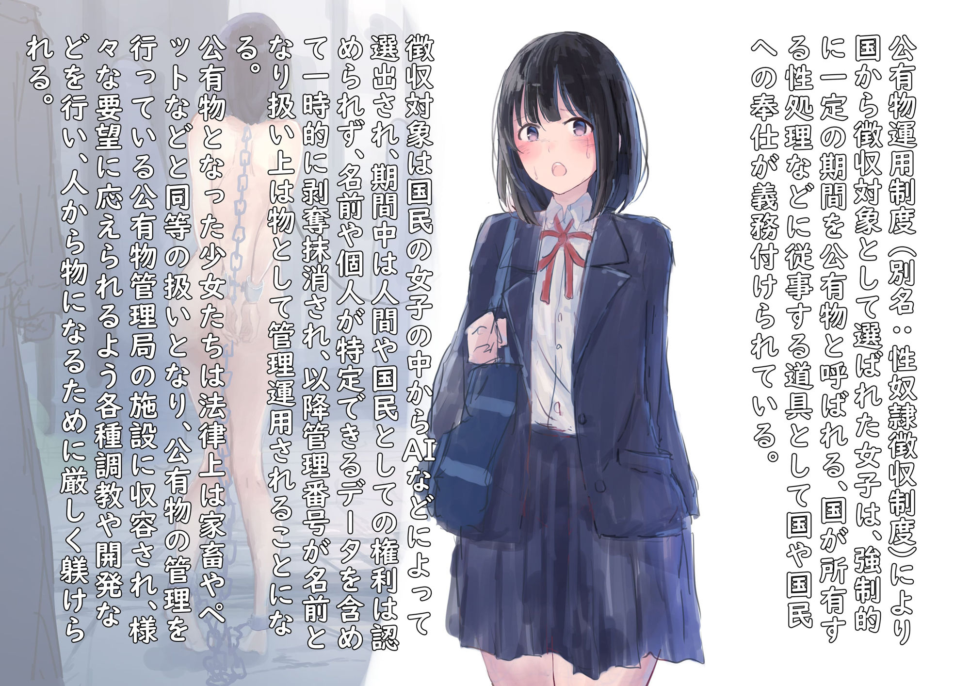 公有物少女1・2総集編〜国から人権を剥奪され物として扱われる女の子の話〜｜ゆきむら丸