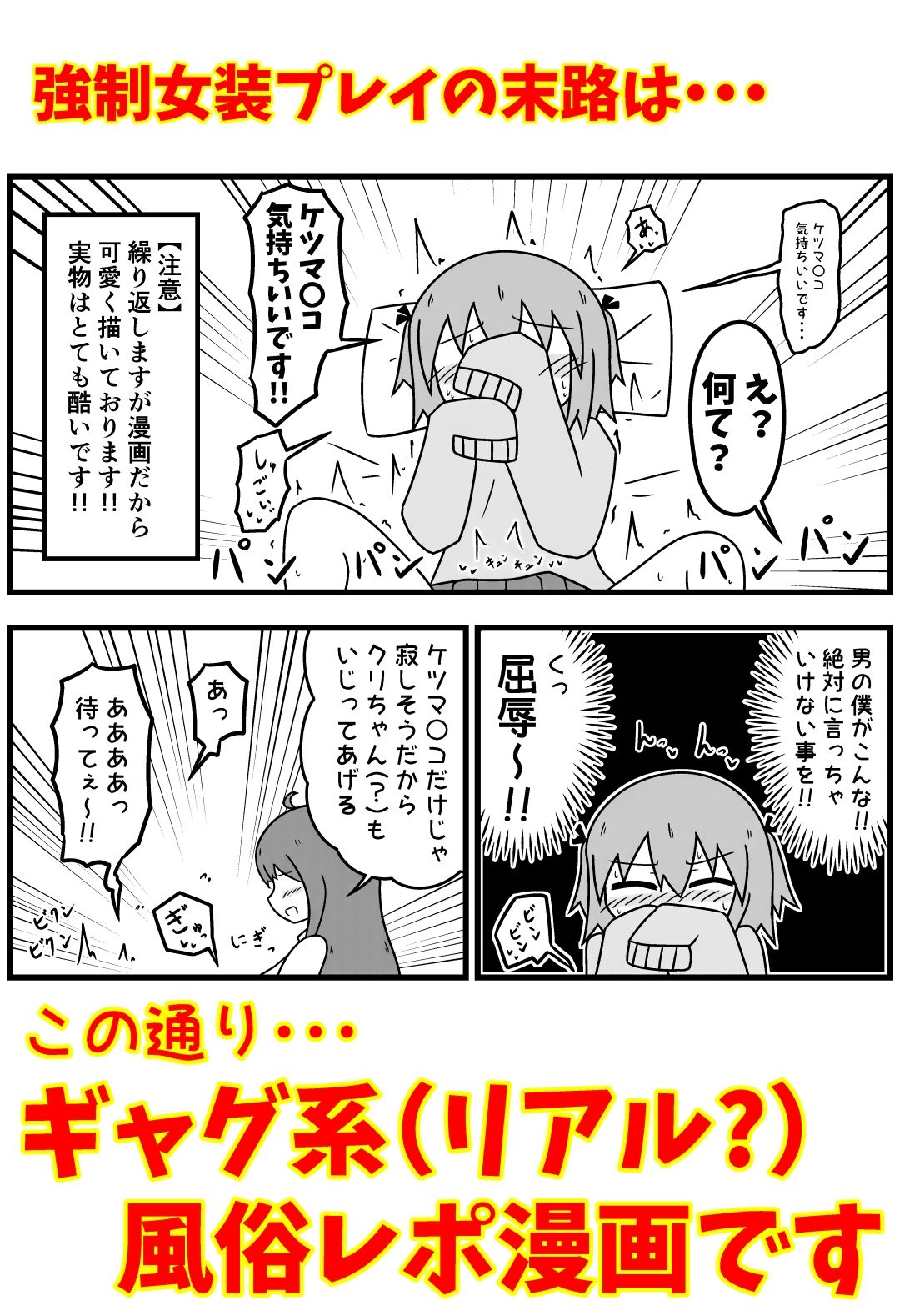 童貞が風俗に行って無理やり女装させられるイメージプレイをする話 まとめ本Vol.5｜もぎ