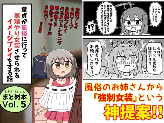童貞が風俗に行って無理やり女装させられるイメージプレイをする話 まとめ本Vol.5｜もぎ