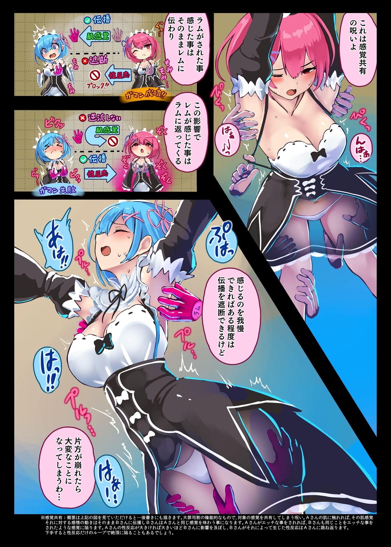 鬼メイド レム 性感共有地獄｜モニカノ