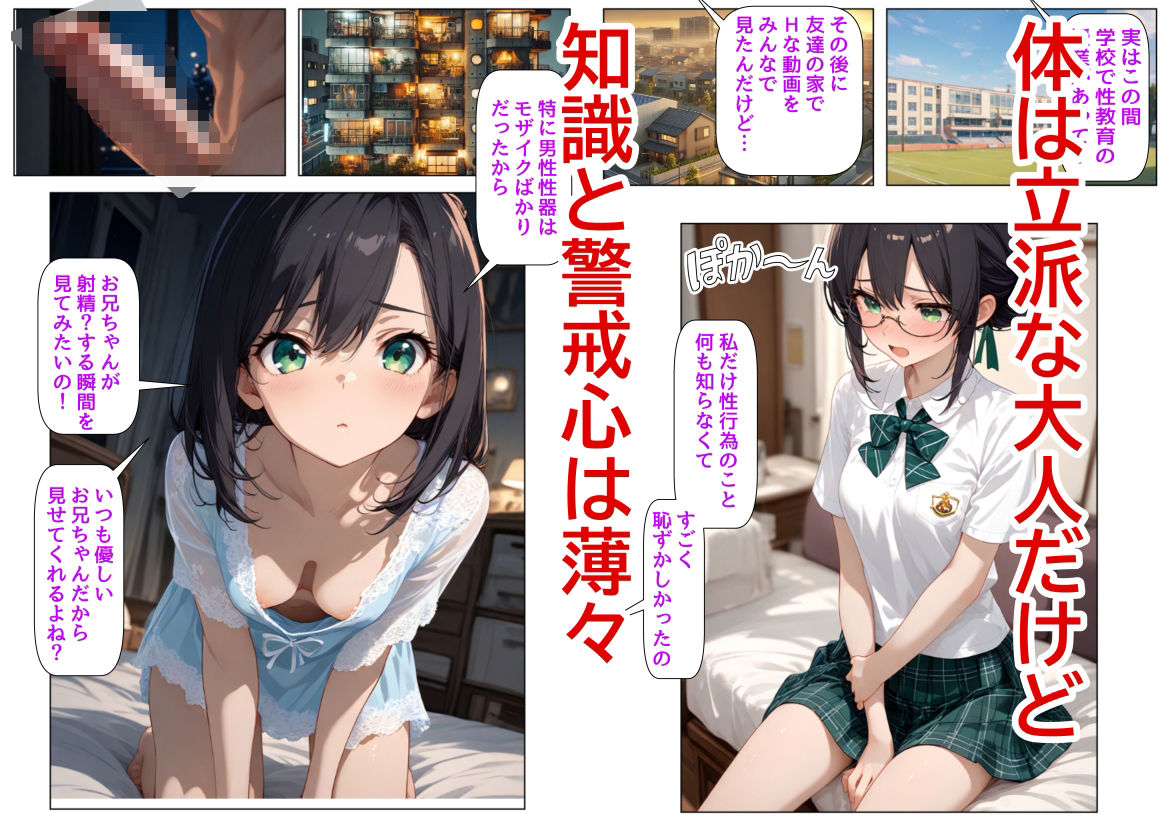 男のオナニーに興味津々な妹と、妹を騙してヤりたいお兄ちゃん｜【制服＆アニメ】大好き商店（byハマダ殿下）