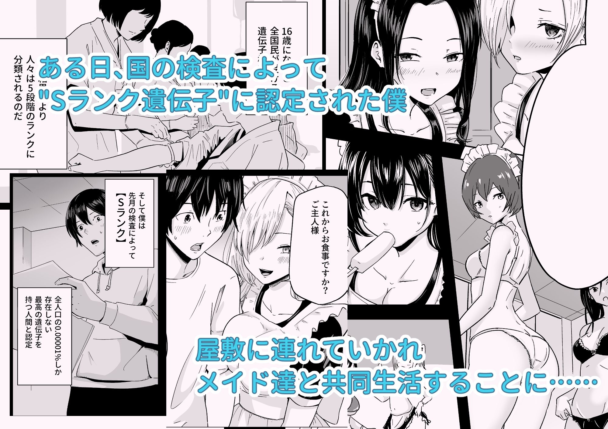 Sランク遺伝子認定されたので、優秀な子供を作るためメイドに中出しして妊娠させる話。｜わとそん堂