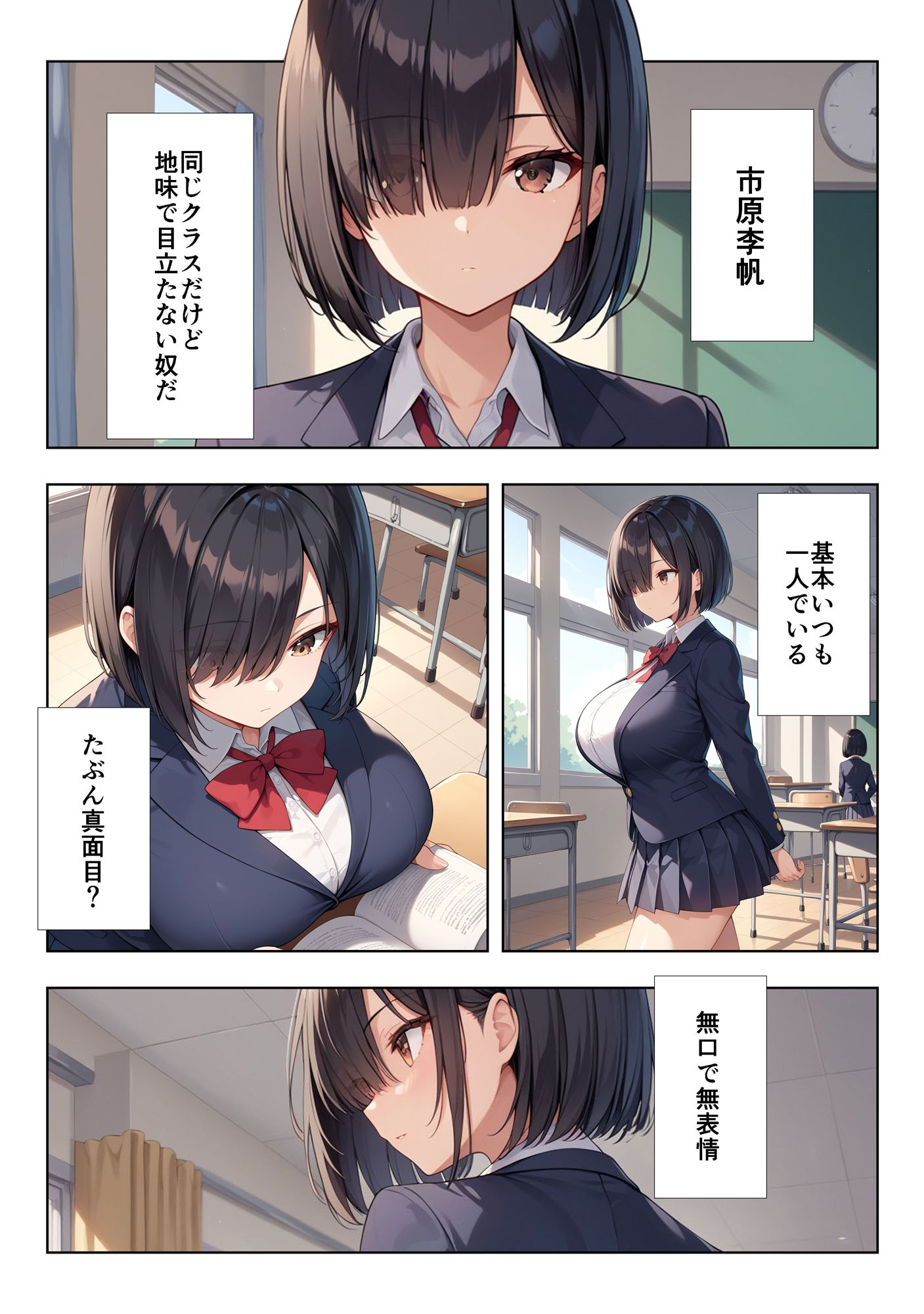 地味巨乳ちゃんの秘密の趣味｜ココナッツパンチ