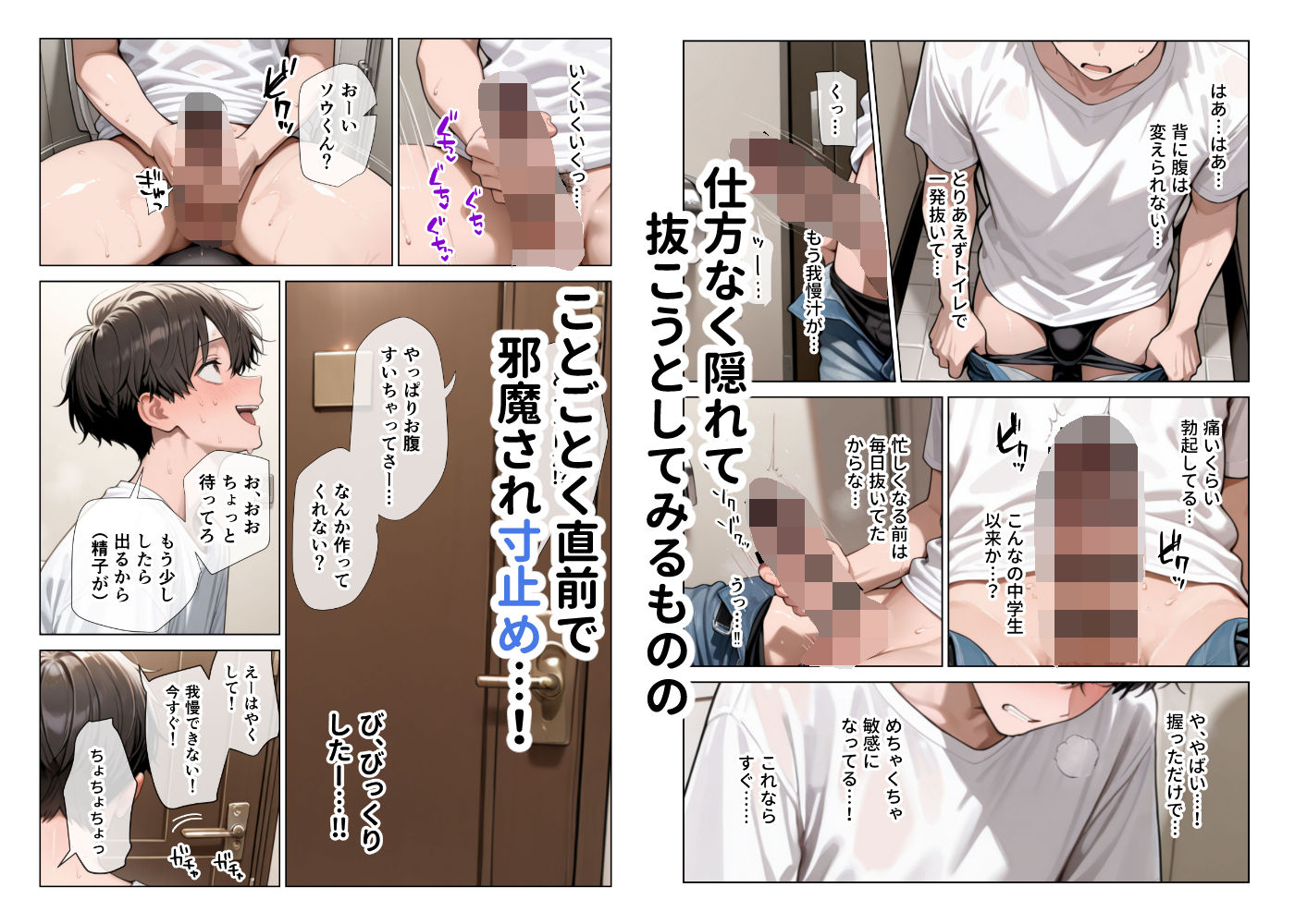 オナ禁チンポを寸止め手コキフェラでパンパンにしたあと高速杭打ち騎乗位で心情代弁しながら搾り取ってくる姪っ子に困り果ててます｜ぱびゅ