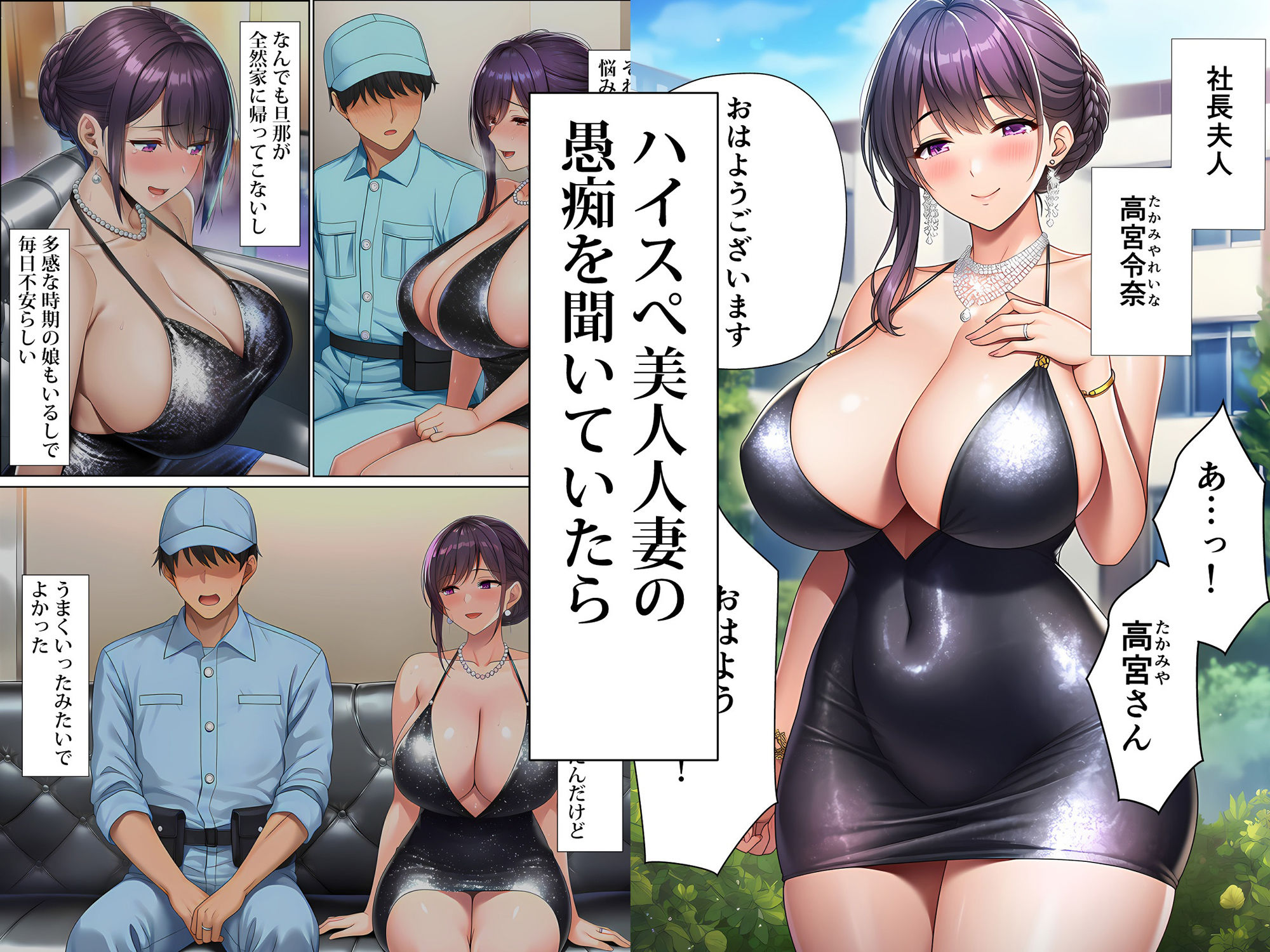 超高級マンション清掃員の俺、仕事ついでにハイスペ美人居住者たちの愚痴を聞いていたら完全合意の中出しハーレム生活を送ってしまう｜紫チクビン