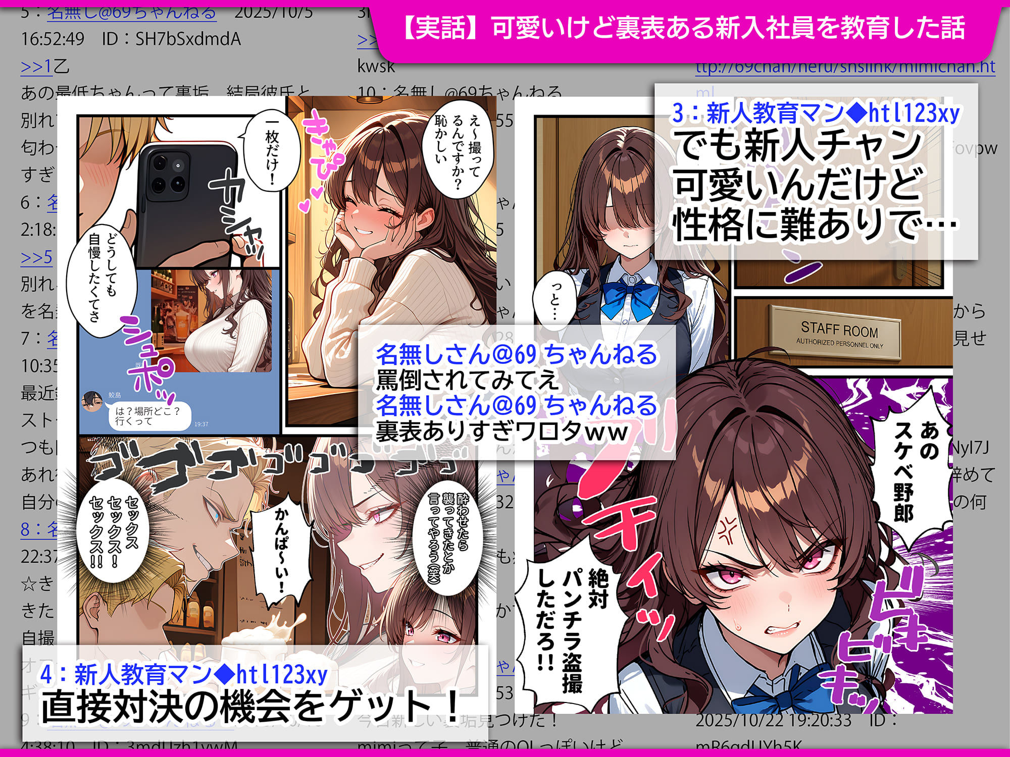 地味でブスだと思ってた新人清掃員の裏垢特定 粘着SEXで彼氏と別れさせた物語 裏ルート|69ちゃんねる 地味でブスだと思ってた新人清掃員の裏垢特定 粘着SEXで彼氏と別れさせた物語 裏ルート|69ちゃんねる